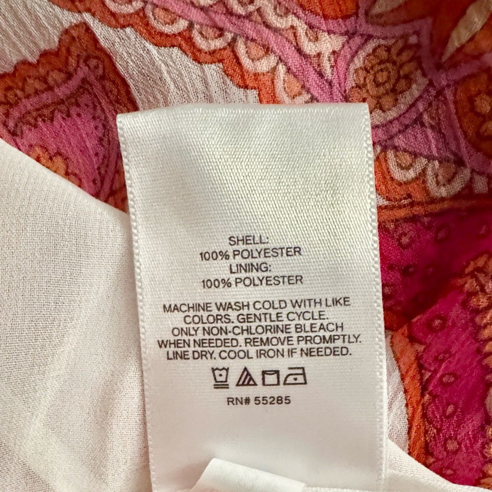 Express Pink and Orange Paisley Halter Blouse - Picture 8 of 8